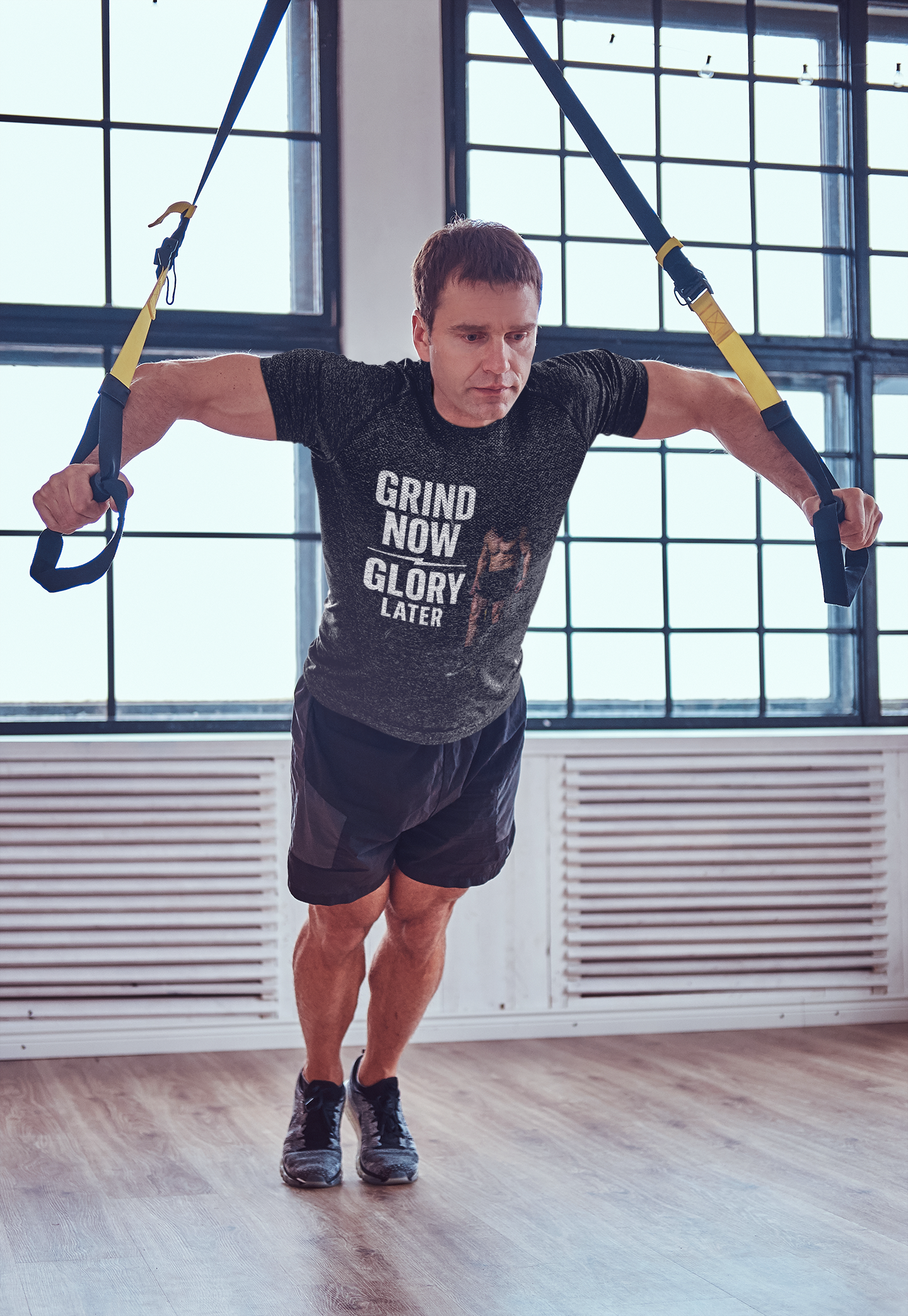Grind Now, Glory Later | Motivational Gym & Fitness T-Shirt
