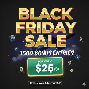 Black Friday: 1500 Bonus Entries For ONLY $25!! Win $4K Travel OR 100" TV