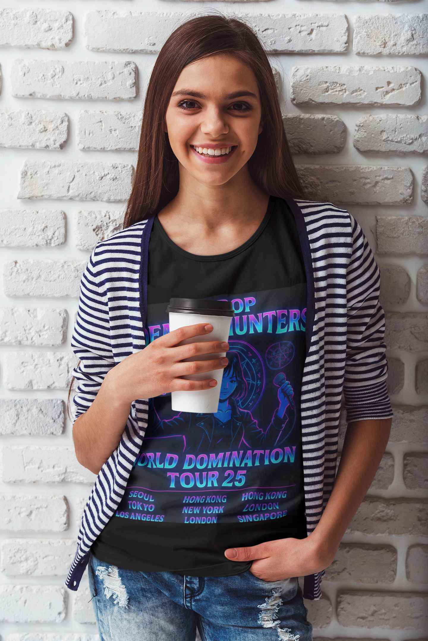 K-Pop Demon Hunters World Domination Tour 2025 Graphic Tee